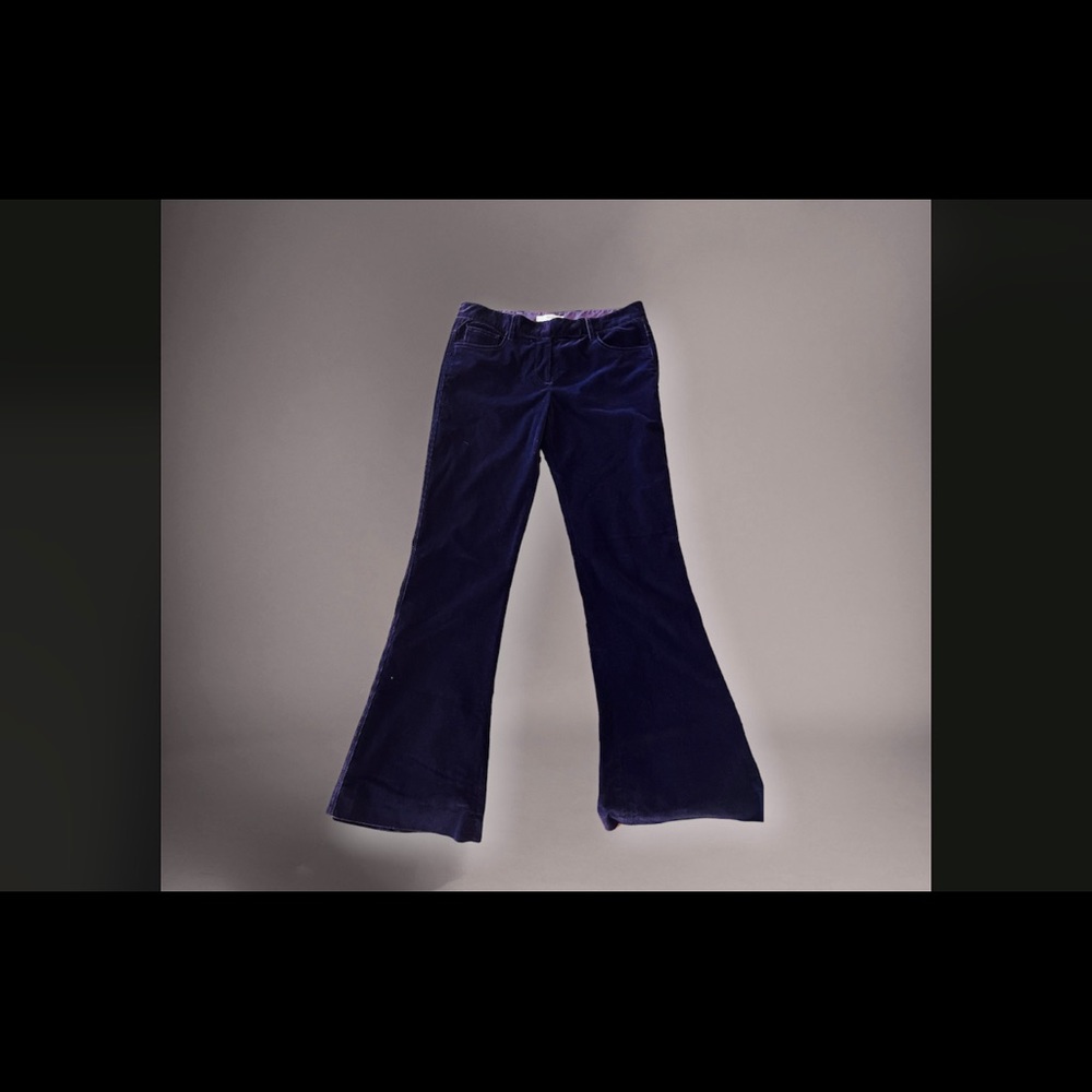 Purple Prada Velvet Flares